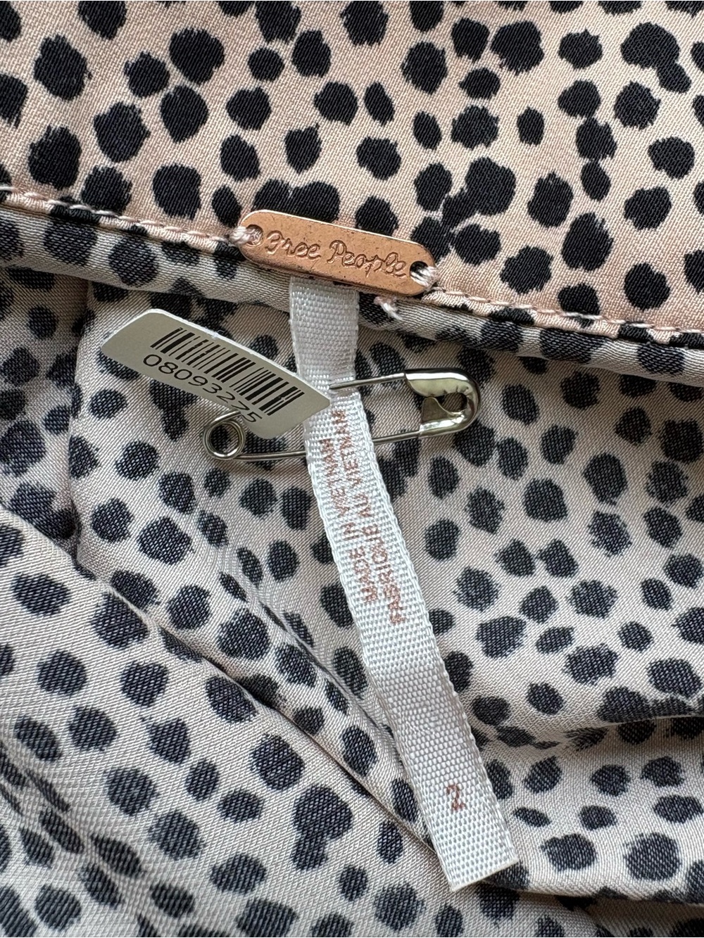 Free People Button Down Sammy Leopard Maxi Skirt with Front Slit, NWOT - Picture 4 of 8